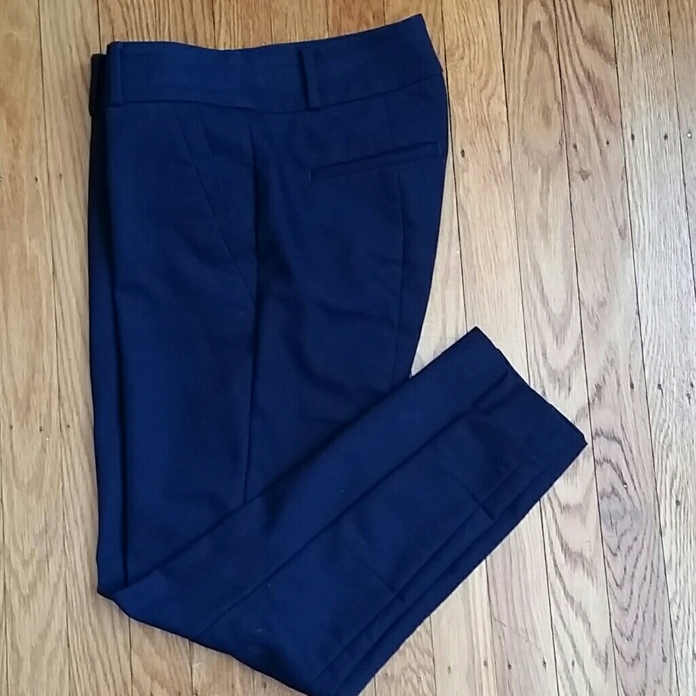 LOFT Marisa Skinny Navy Pants